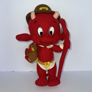 Harvey Comics Devil Plush Toy Turkey Pilgrim Hat 1999 WinStuff
